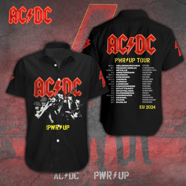 AC/DC Short Sleeve Dress Shirt - TANTN 4587