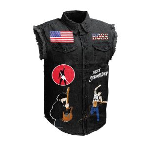 Bruce Springsteen 3D Lightweight Sleeveless Denim Shirt - ANHNV 3871