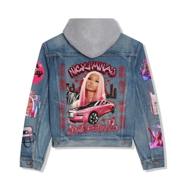 Nicki Minaj Women's Denim Hood Jacket - ANHNV 3915