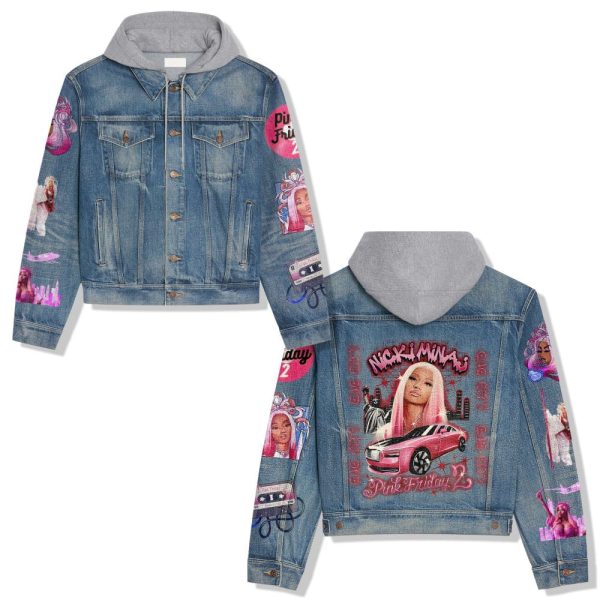 Nicki Minaj Women's Denim Hood Jacket - ANHNV 3915