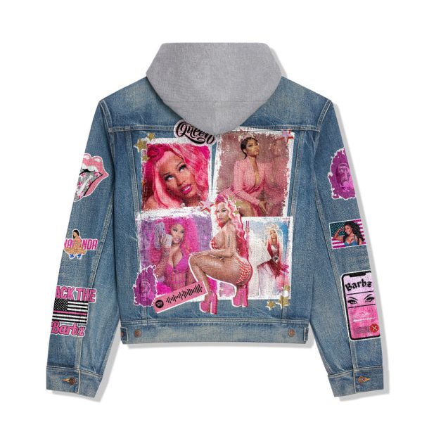 Nicki Minaj Women's Denim Hood Jacket - ANHNV 3916