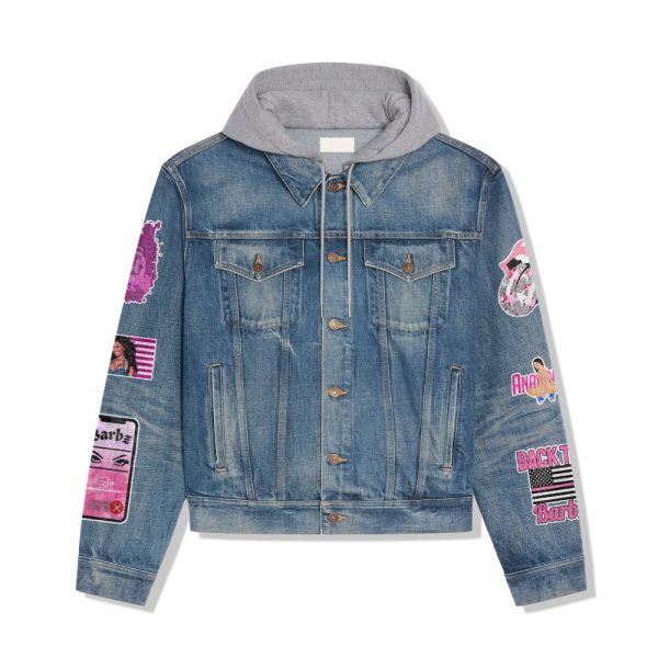 Nicki Minaj Women's Denim Hood Jacket - ANHNV 3916