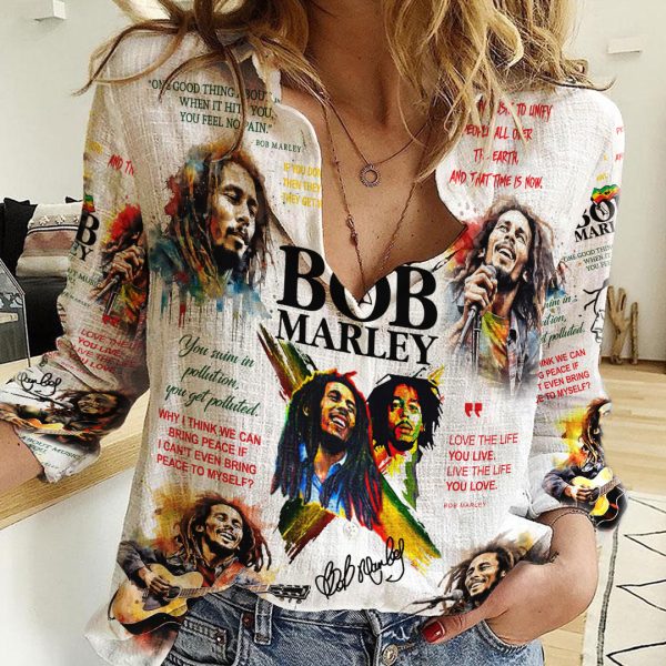 Bob Marley 3D Linen Shirt - ANHNV 4118