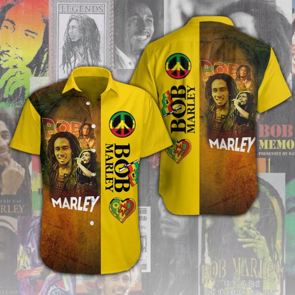 Bob Marley Short Sleeve Dress Shirt - ANHNV 4032