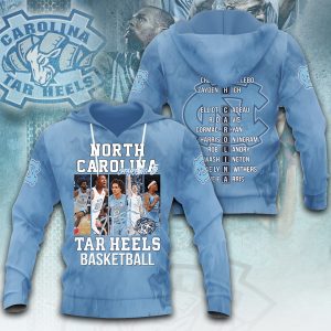 North Carolina Tar Heels Men's Basketball 3D Apparel - ANHNV 4101