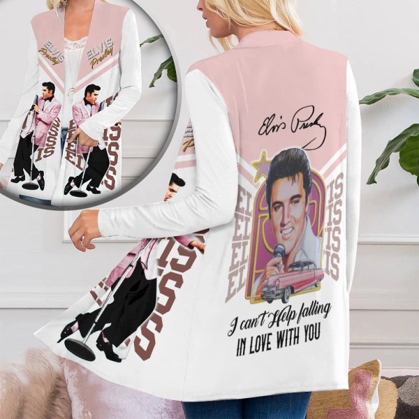 Elvis Presley Women’s Patch Pocket Cardigan – ANHNV 4124