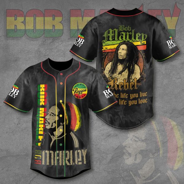 Bob Marley Baseball Jersey - VANDH 2557