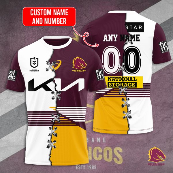 Personalized Brisbane Broncos 3D Apparel - TANTN 4853