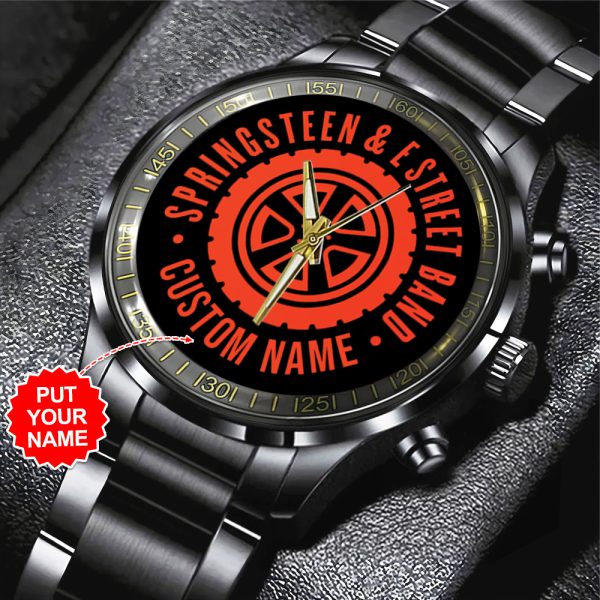 Personalized Bruce Springsteen Black Stainless Steel Watch - TANTN 5581