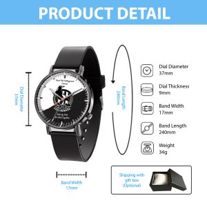 Collingwood FC Black Leather Watch - VANDH 2563