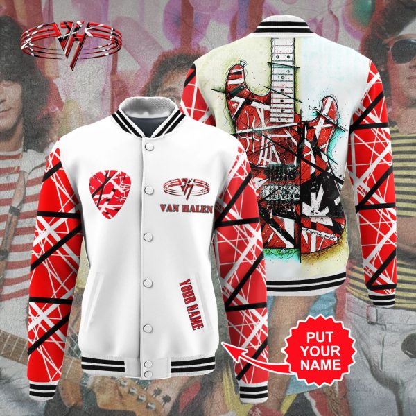 Personalized Eddie Van Halen Varsity Jacket - TANTN 4769