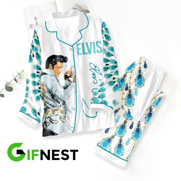 Elvis Presley Button Down Pajamas Set – VANDH 2666