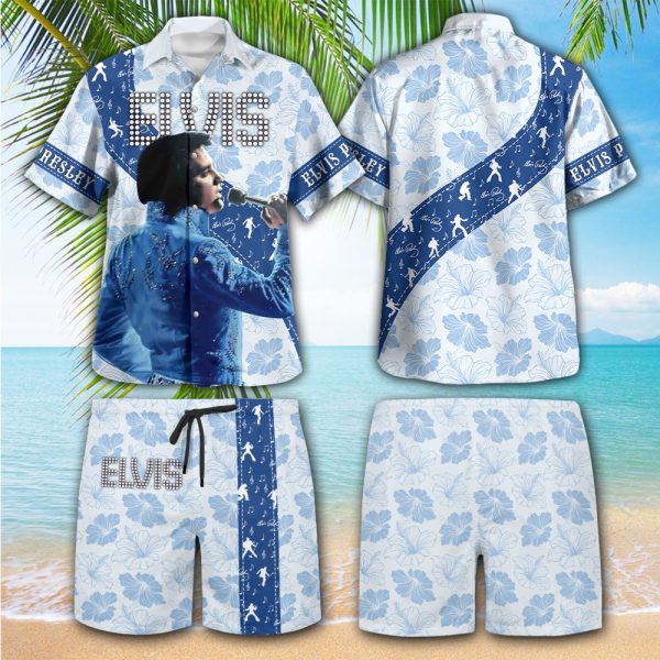 Elvis Presley 3D Hawaiian Shirt Shorts - HOATT 4572