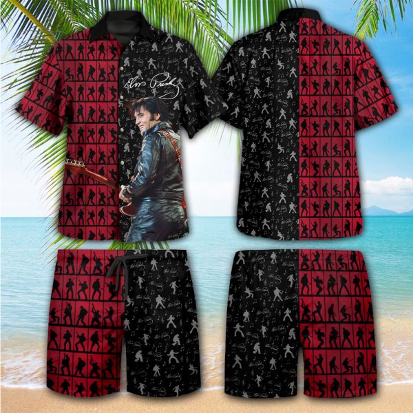 Elvis Presley 3D Hawaiian Shirt Shorts - HOATT 4573