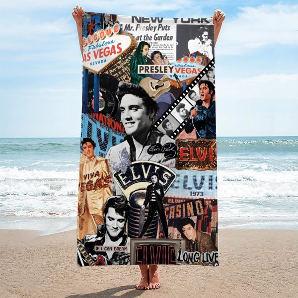 Elvis Presley Rectangle Beach Towel - TANTN 5596