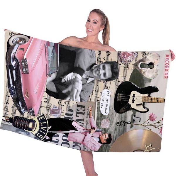 Elvis Presley Rectangle Beach Towel - TANTN 5598