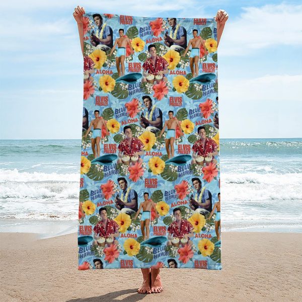 Elvis Presley Rectangle Beach Towel - TANTN 5599