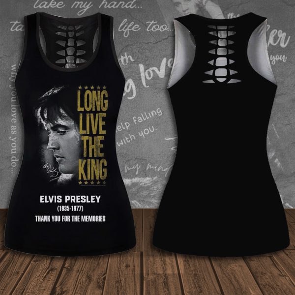 Elvis Presley Hollow Tank Top Leggings - HOATT 4426