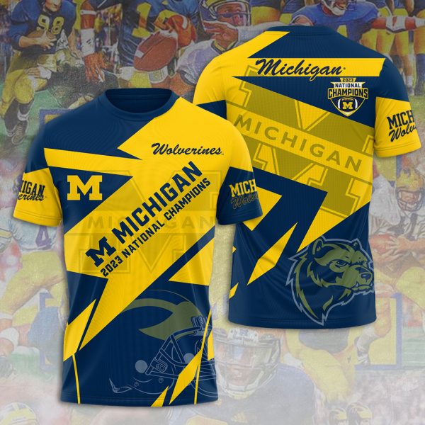 Michigan Wolverines Football 3D Apparel - GNE 067