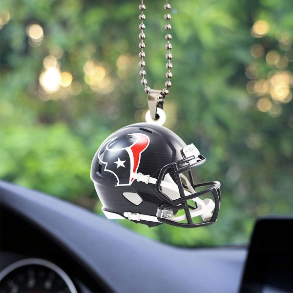 Houston Texans Custom Shape 2-sided Acrylic Car Ornament - TANTN 4914