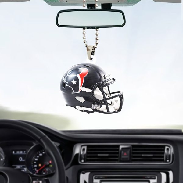 Houston Texans Custom Shape 2-sided Acrylic Car Ornament - TANTN 4914