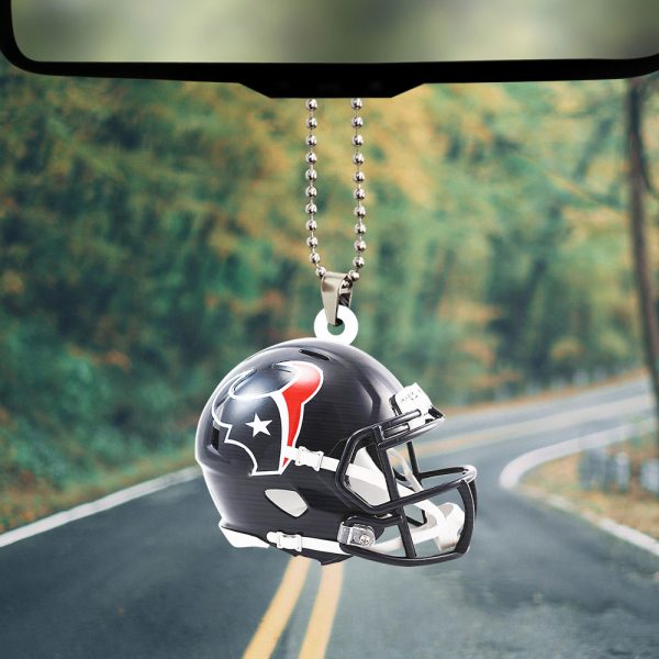 Houston Texans Custom Shape 2-sided Acrylic Car Ornament - TANTN 4914