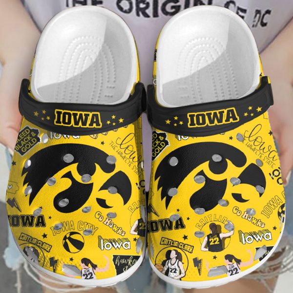 Iowa Hawkeyes Women's Basketball Custom Crocs - TANTN 4906