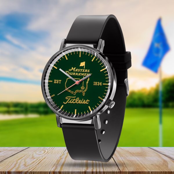 Golf Masters Tournament TITL Black Leather Watch - MAITM 6021