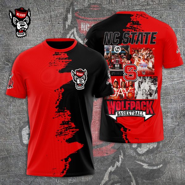 NC State Wolfpack Men's Basketball 3D Apparel - TANTN 5561