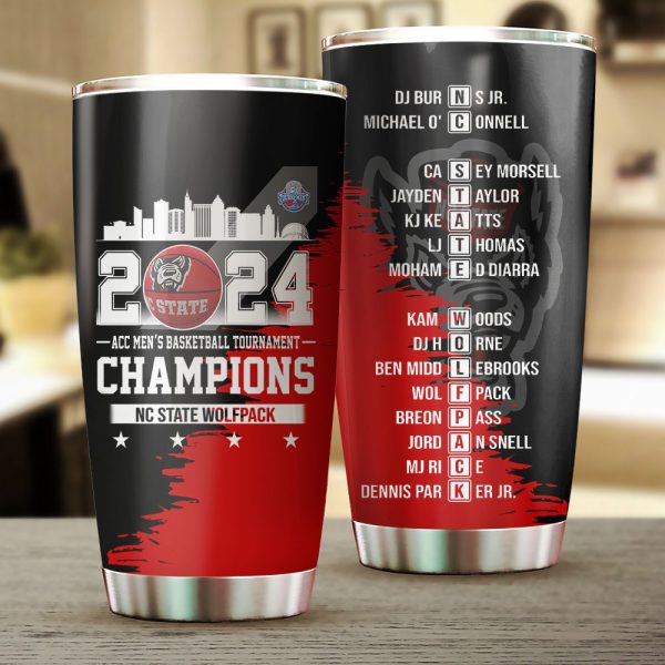 NC State Wolfpack Men's Basketball Tumbler Cup - TANTN 5036