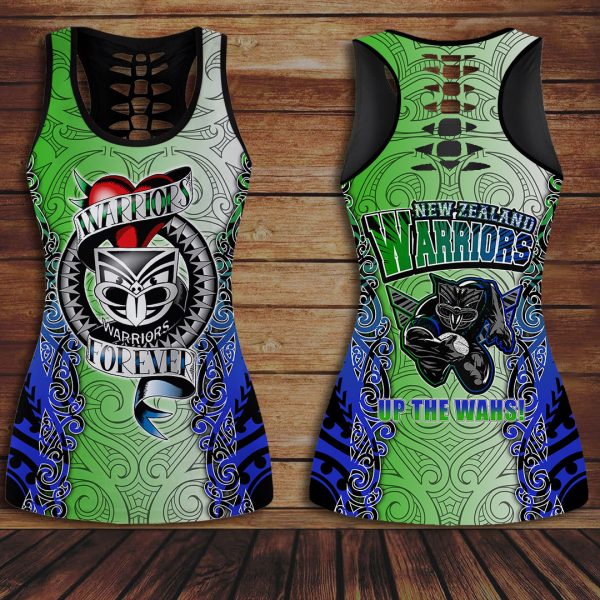 New Zealand Warriors Hollow Tank Top Leggings - VANDH 2581