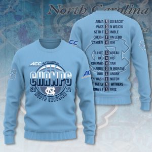 North Carolina Tar Heels Men's Basketball 3D Apparel - MAITM 6048