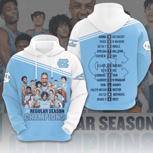 North Carolina Tar Heels Men's Basketball 3D Apparel - MAITM 6071