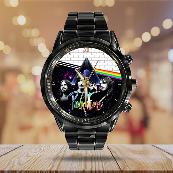 Pink Floyd Black Stainless Steel Watch - HOATT 4551