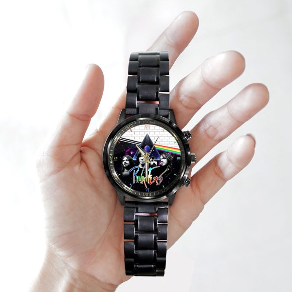 Pink Floyd Black Stainless Steel Watch - HOATT 4551