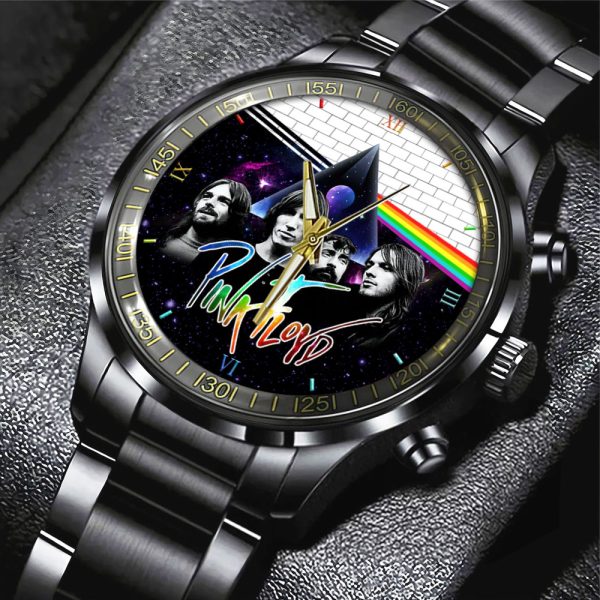 Pink Floyd Black Stainless Steel Watch - HOATT 4551