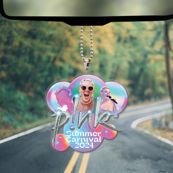 P!nk Custom shape Clear 1-sided Acrylic Car Ornament - HOATT 4540