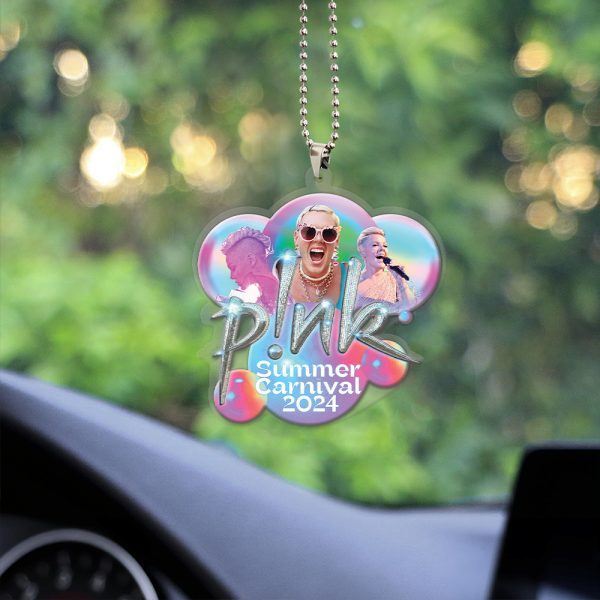 P!nk Custom shape Clear 1-sided Acrylic Car Ornament - HOATT 4540