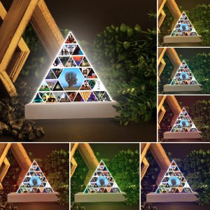 Pink Floyd Led Light with Wooden Base (7 Colors) - HOATT 4458