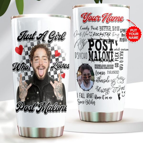 Personalized Post Malone Tumbler Cup - VANDH 2591