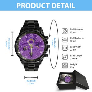 Prince Black Stainless Steel Watch - TANTN 5623