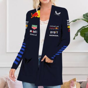 Red Bull Racing F1 Women’s Patch Pocket Cardigan – TANTN 4811