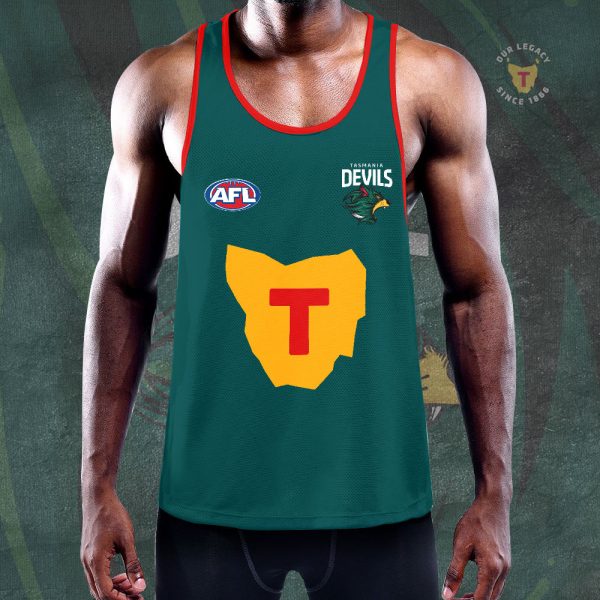 Personalized Tasmania Devils FC Y-Back Muscle Tank Top - TANTN 5531