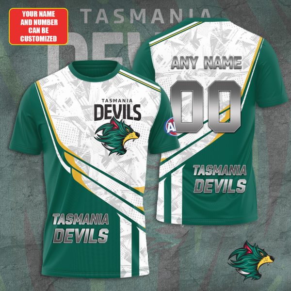 Personalized Tasmania Devils FC 3D Apparel - TANTN 5576