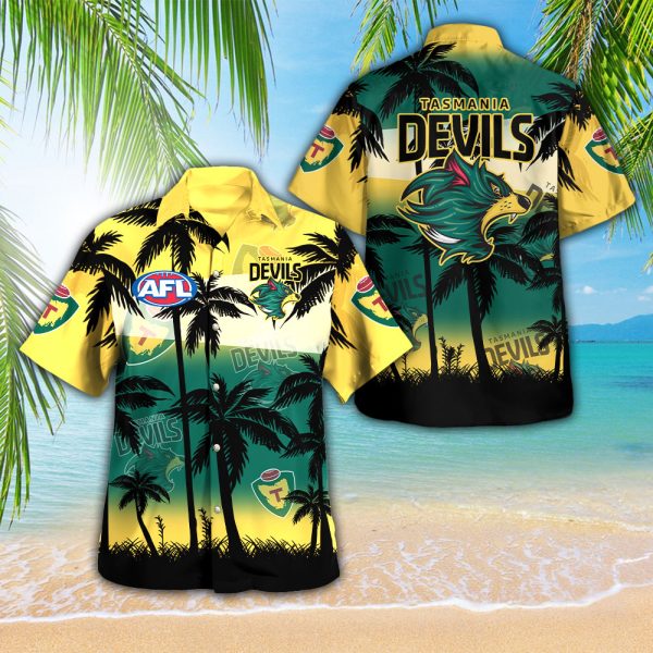 Tasmania Devils FC 3D Hawaii Shirt - VANDH 2646