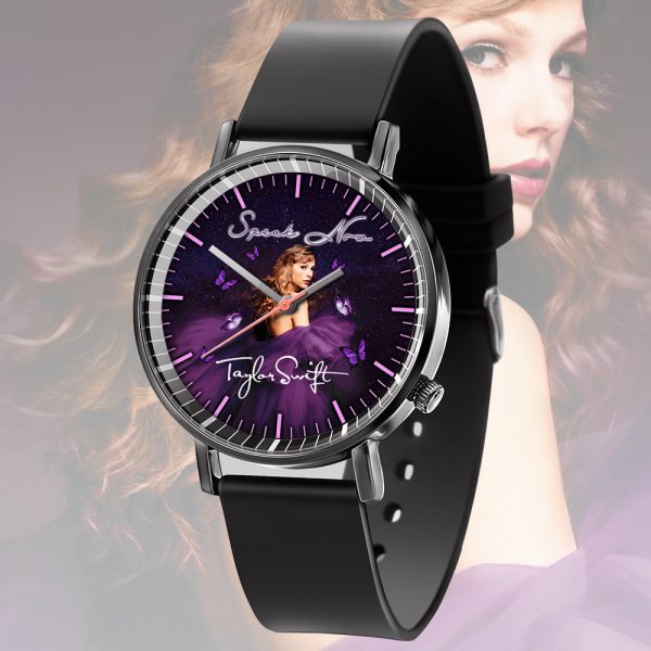 Taylor Swift Black Leather Watch - HOATT 4487