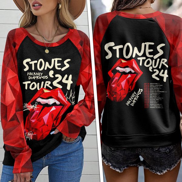 The Rolling Stones Round Neck Raglan Sleeve Sweatshirt – MAITM 5914