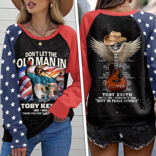 Toby Keith Round Neck Raglan Sleeve Sweatshirt – HUANNM 4487