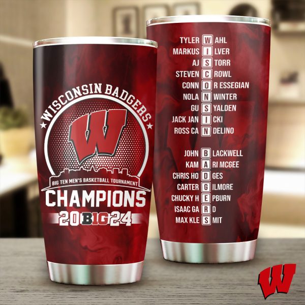 Wisconsin Badgers Men's Basketball Tumbler Cup - TANTN 5061