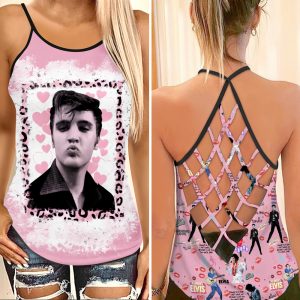 Elvis Presley Criss-Cross Leggings - HUANNM 4643